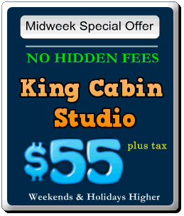 Big Bear Vacation Timberline Lodge Motel style Cabin Rentals starting at just $55 per night