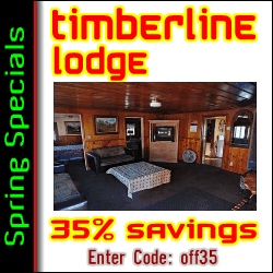 Save 35% of our standard cabin rental rates at Timberline Lodge in Big Bear Lake